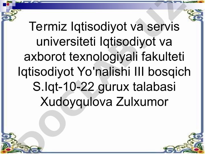 Jismoniy shaxslardan undiriladigan yer solig'i, uni hisoblash va budjetga undirish