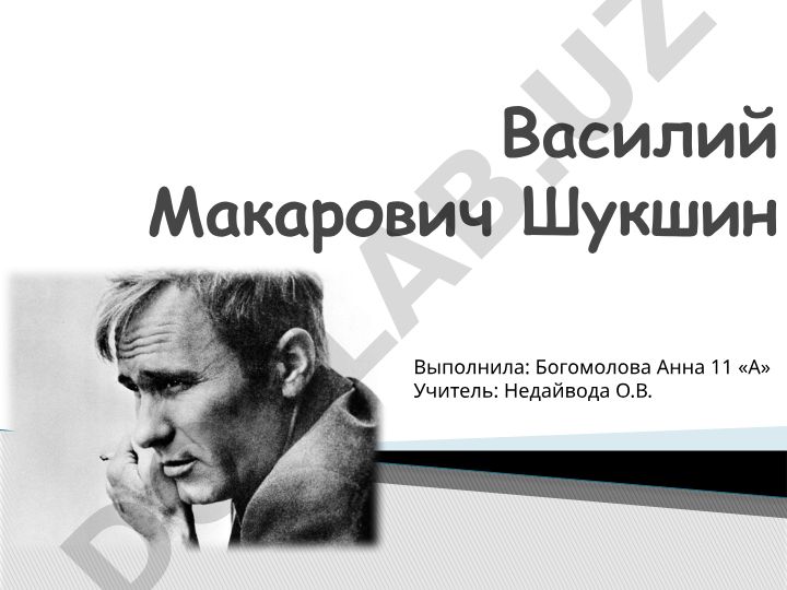 Василий Макарович Шукшин: биография и творчество