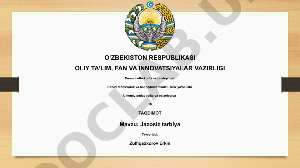 Jazosiz tarbiya
