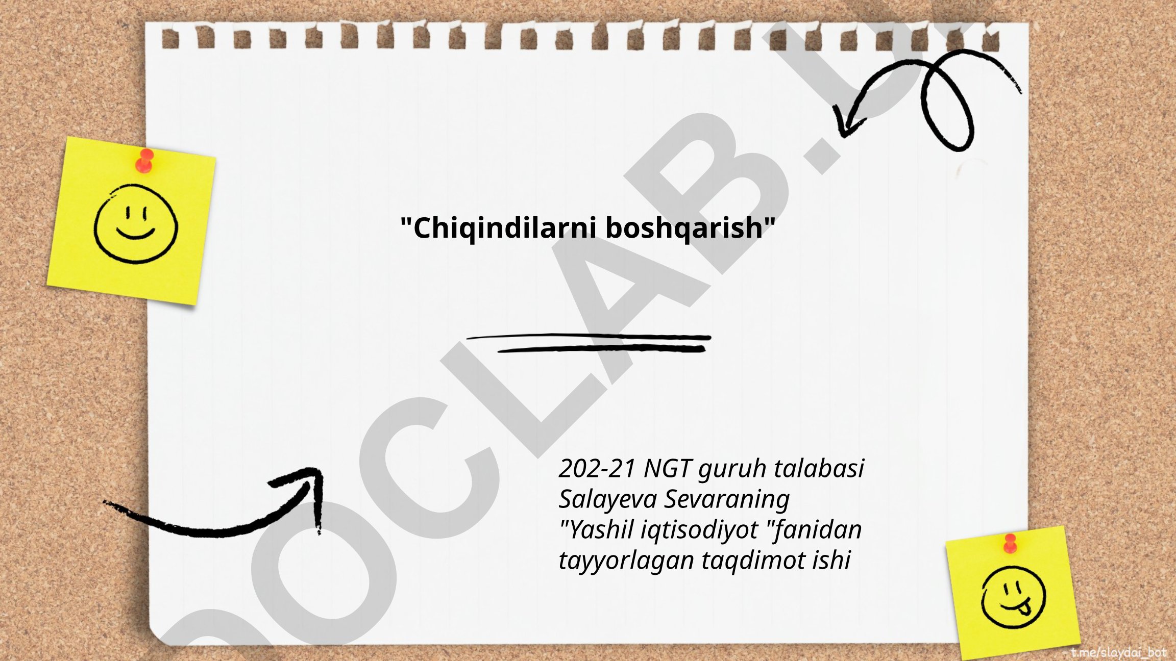 Chiqindilarni boshqarish