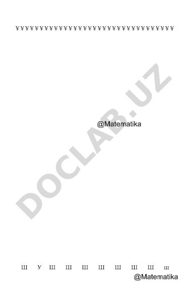 Геометриядан масалалар туплами