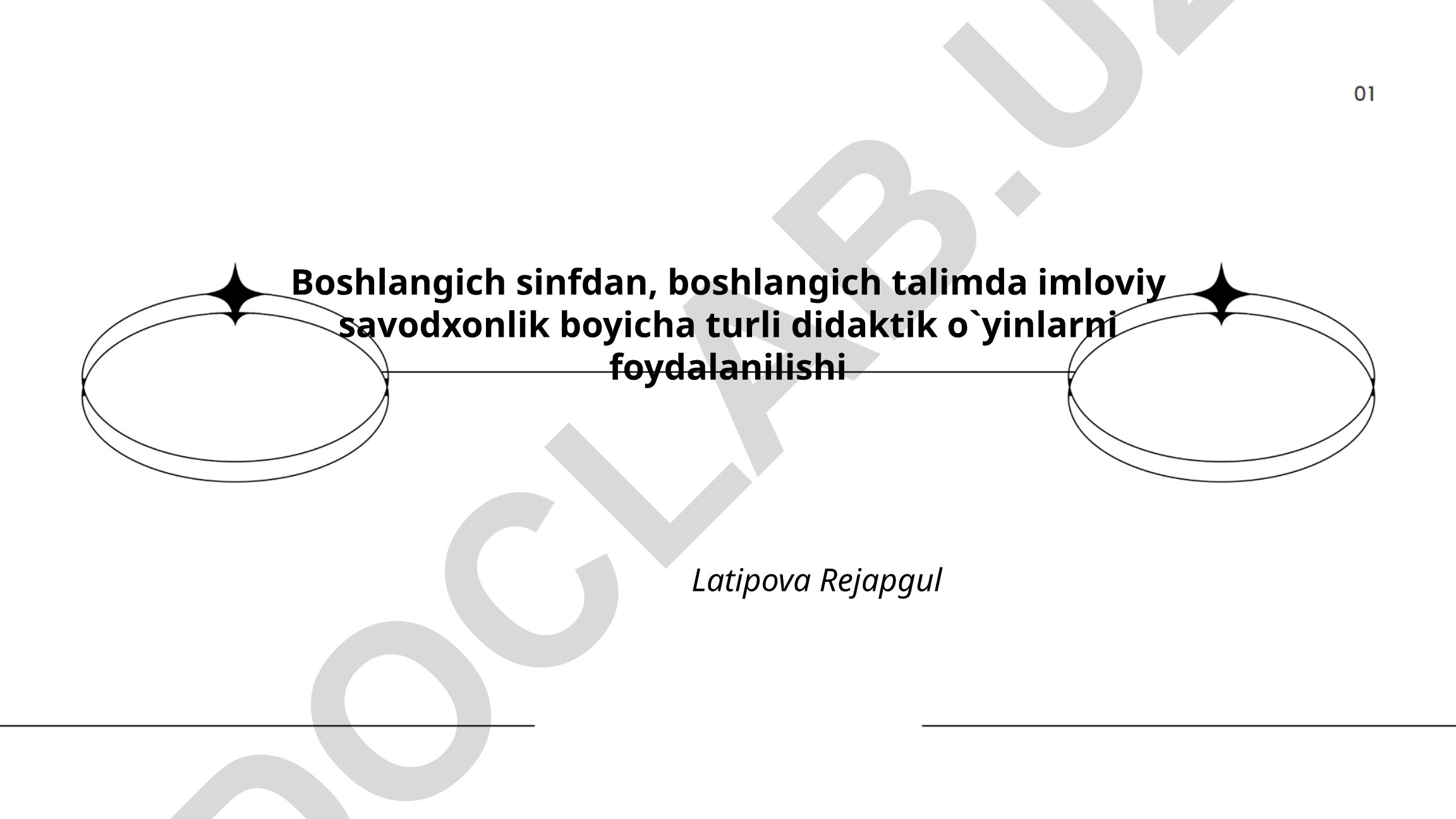 Boshlang'ich sinflarda imloviy savodxonlikni didaktik o'yinlar orqali oshirish