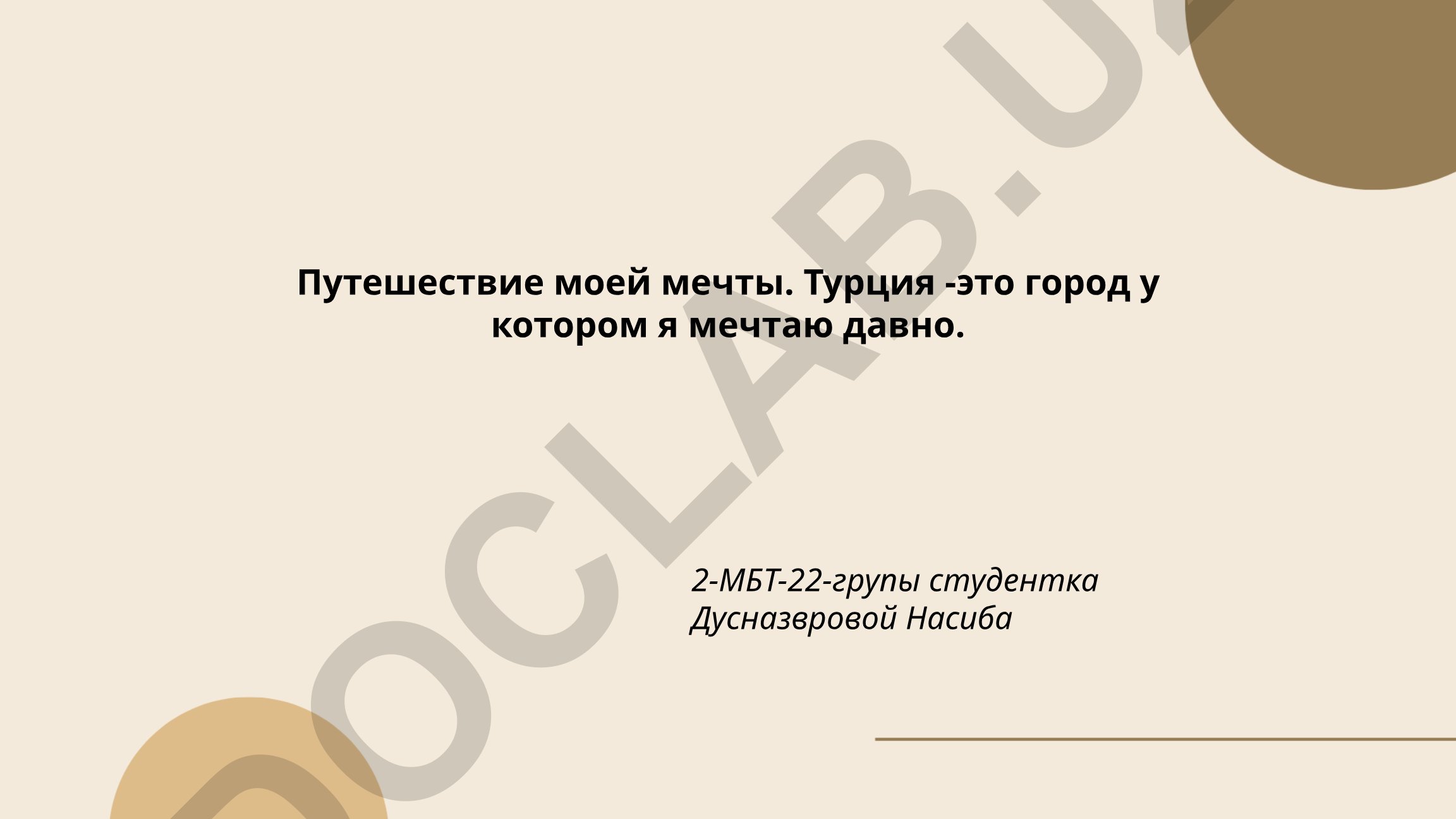 Путешествие моей мечты в Турцию