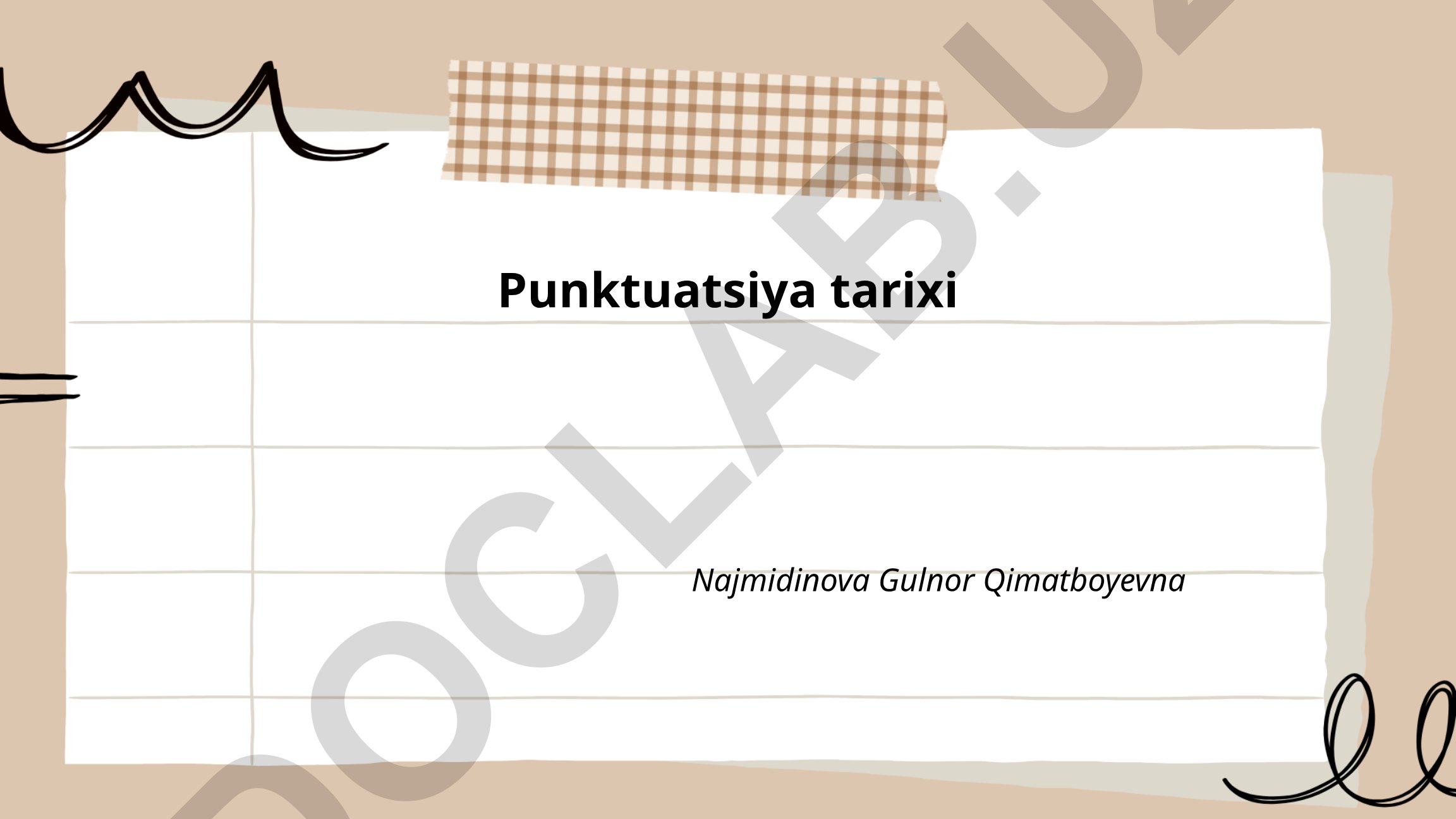 Punktuatsiya tarixi