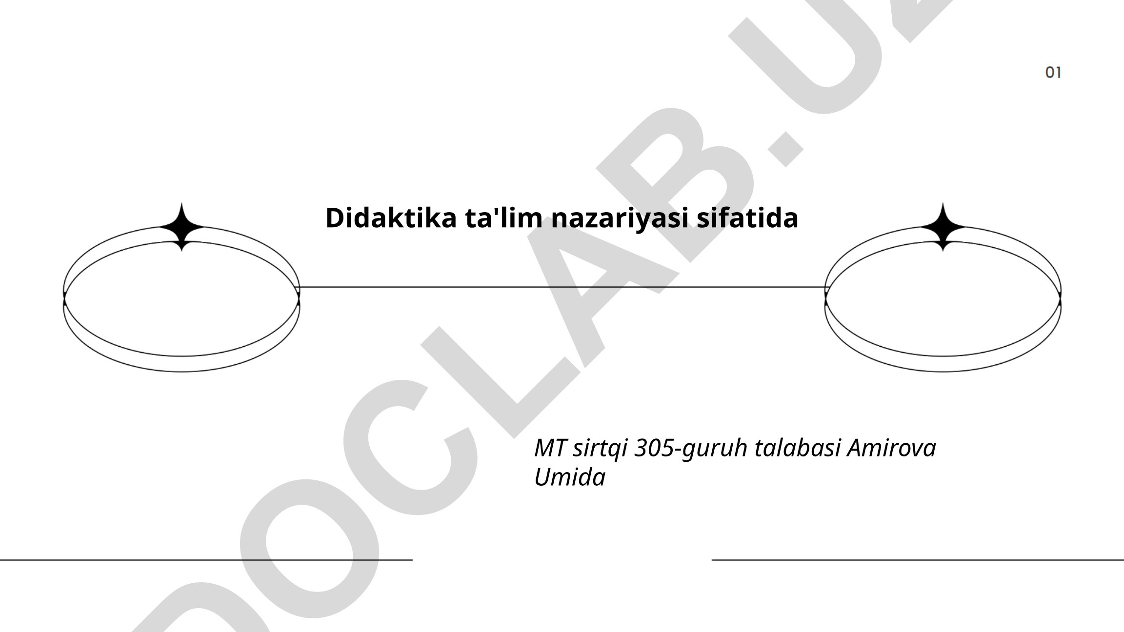 Didaktika ta'lim nazariyasi va amaliyoti