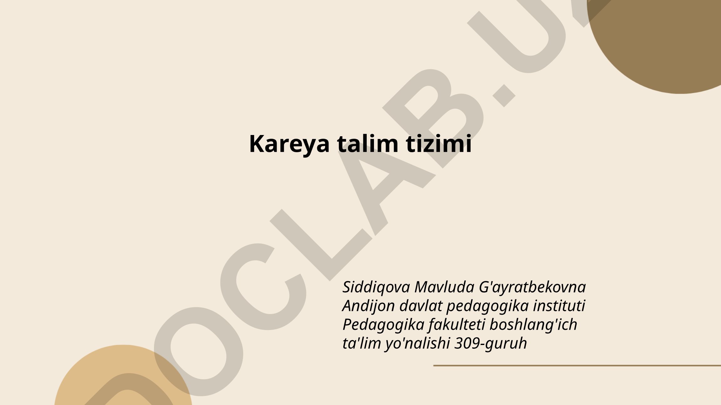 Koreya ta'lim tizimi