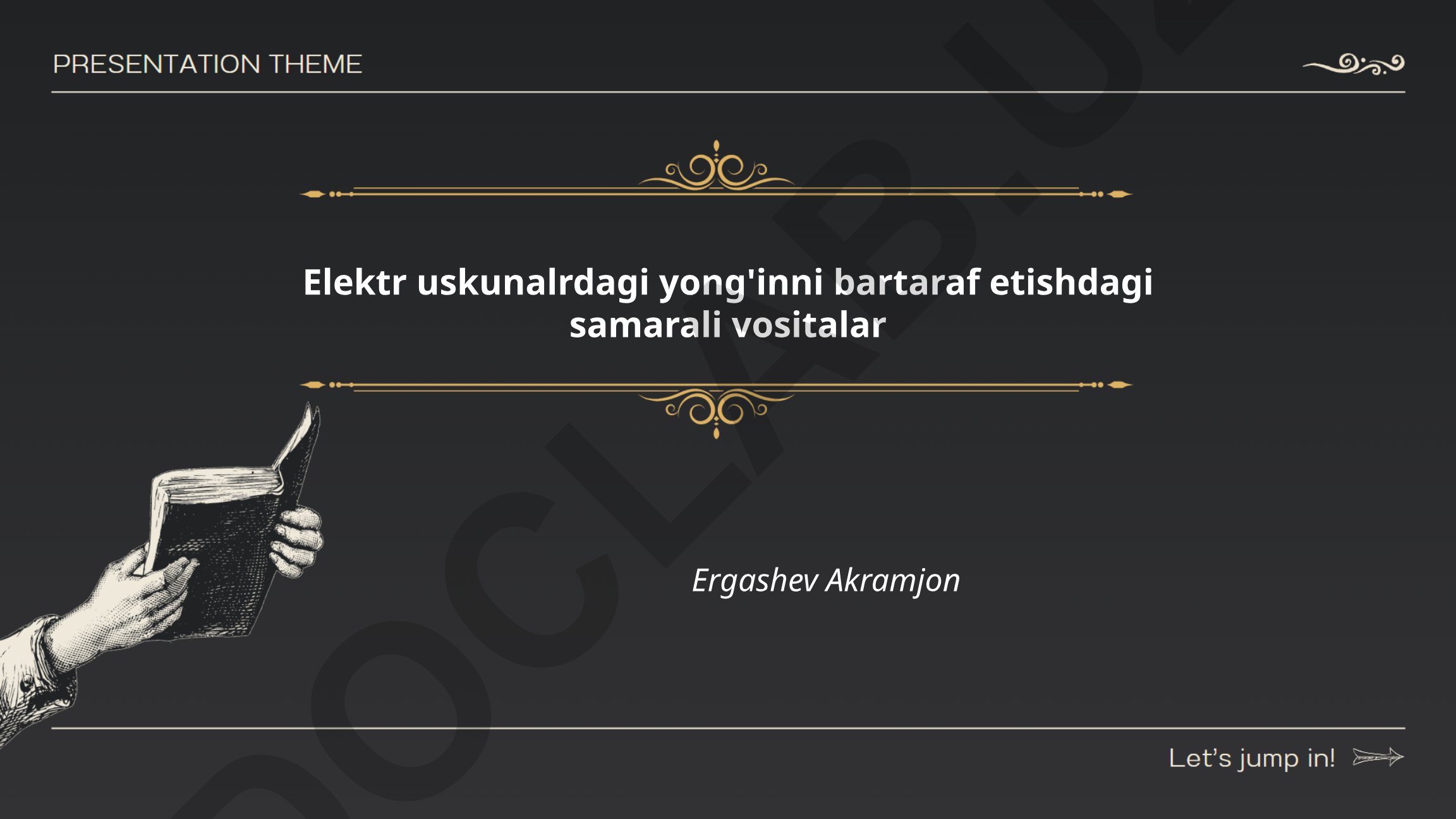 Elektr uskunalrdagi yong'inni bartaraf etishdagi samarali vositalar
