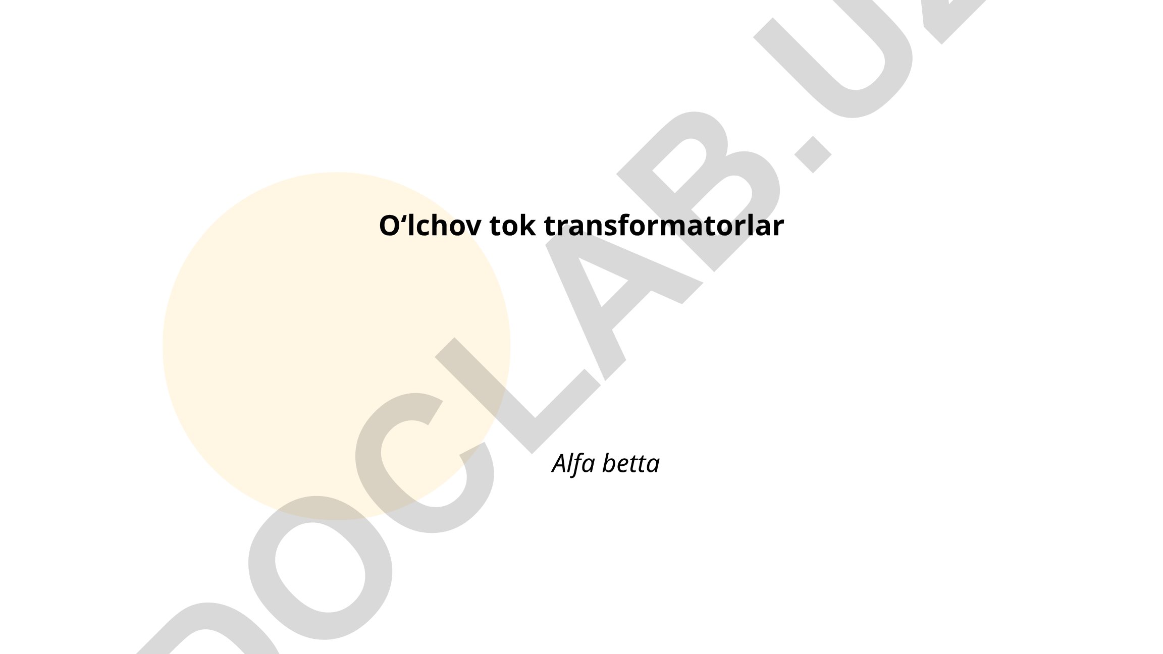 O'lchov tok transformatorlari: turlari, tuzilishi va vazifalari