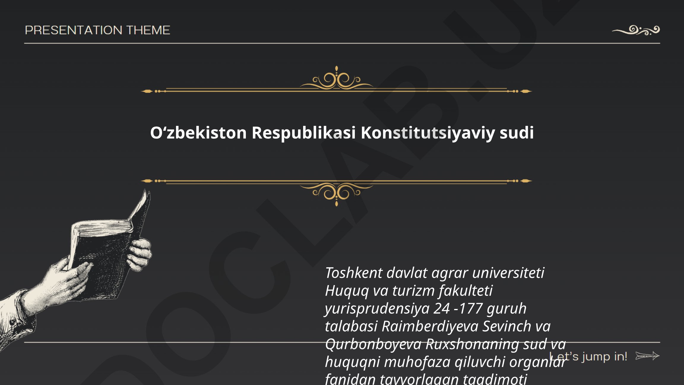 O‘zbekiston Respublikasi Konstitutsiyaviy sudining vazifalari, tuzilishi va vakolatlari