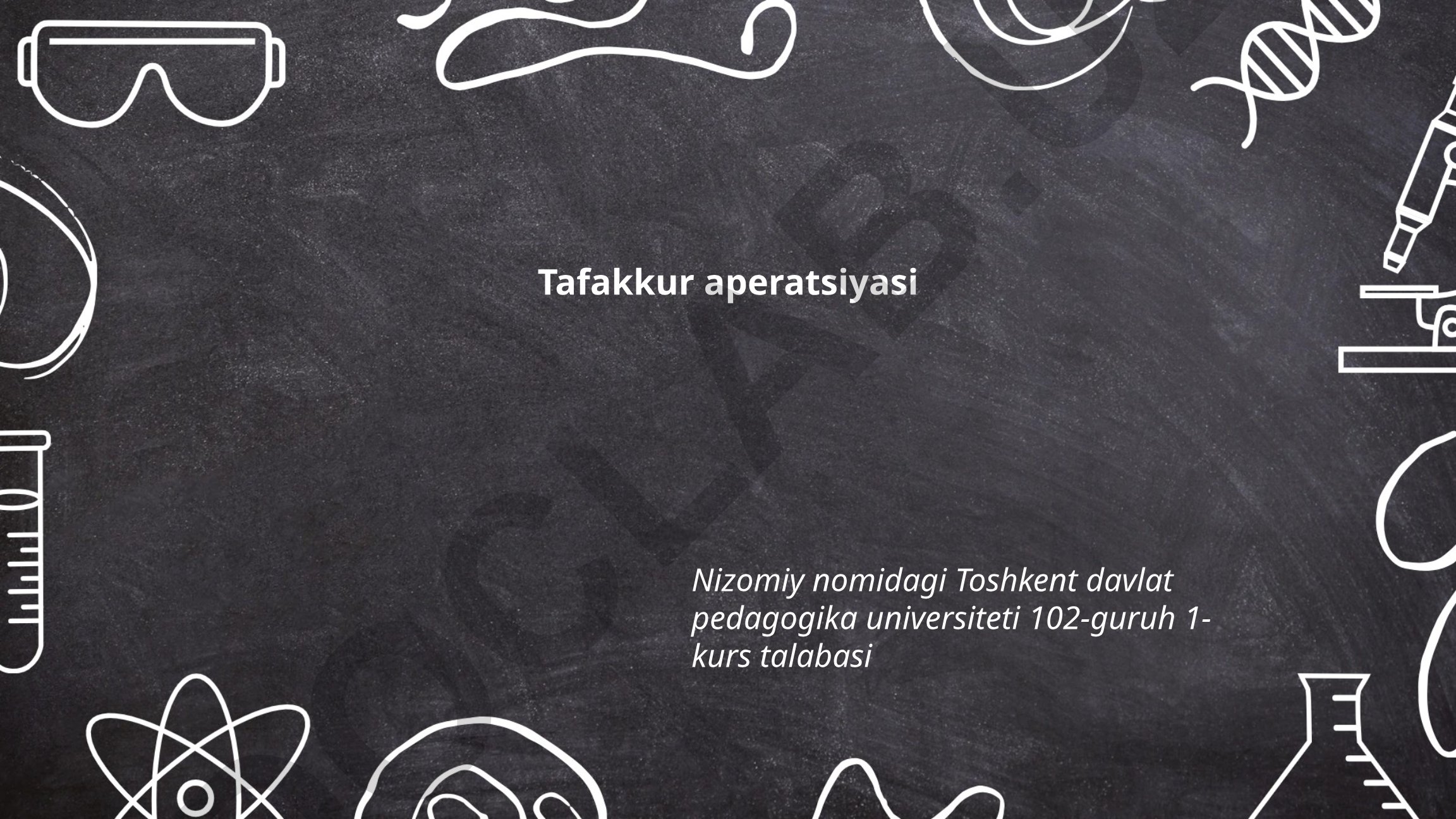 Tafakkur aperatsiyasi