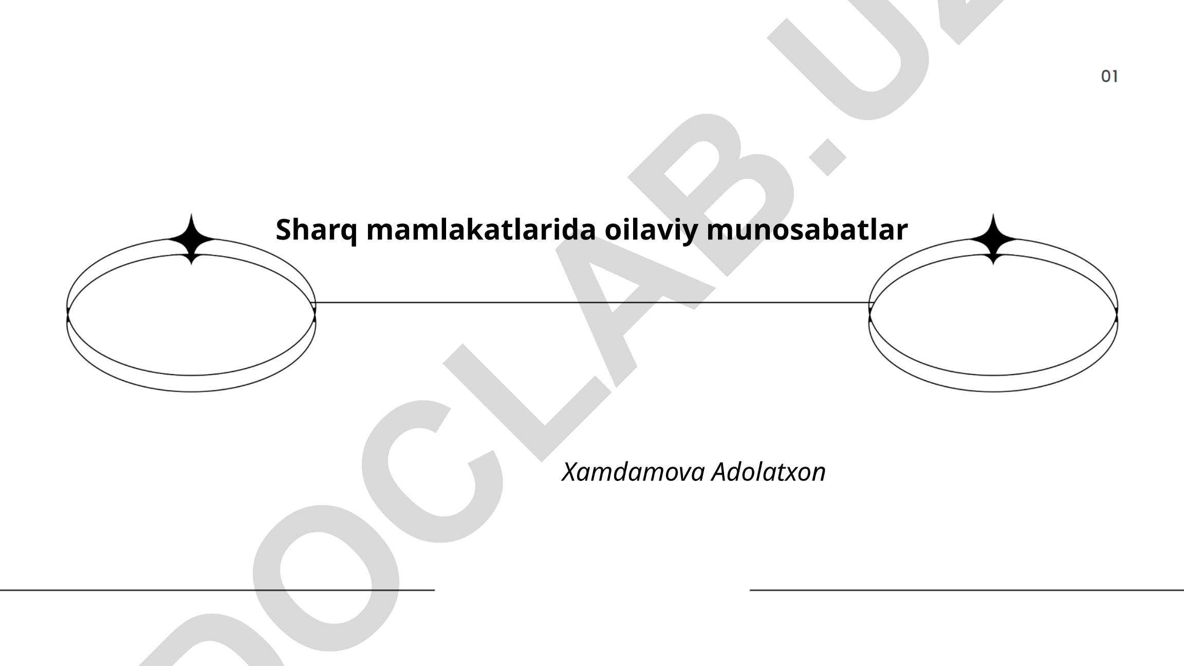 Sharq mamlakatlarida oilaviy munosabatlar