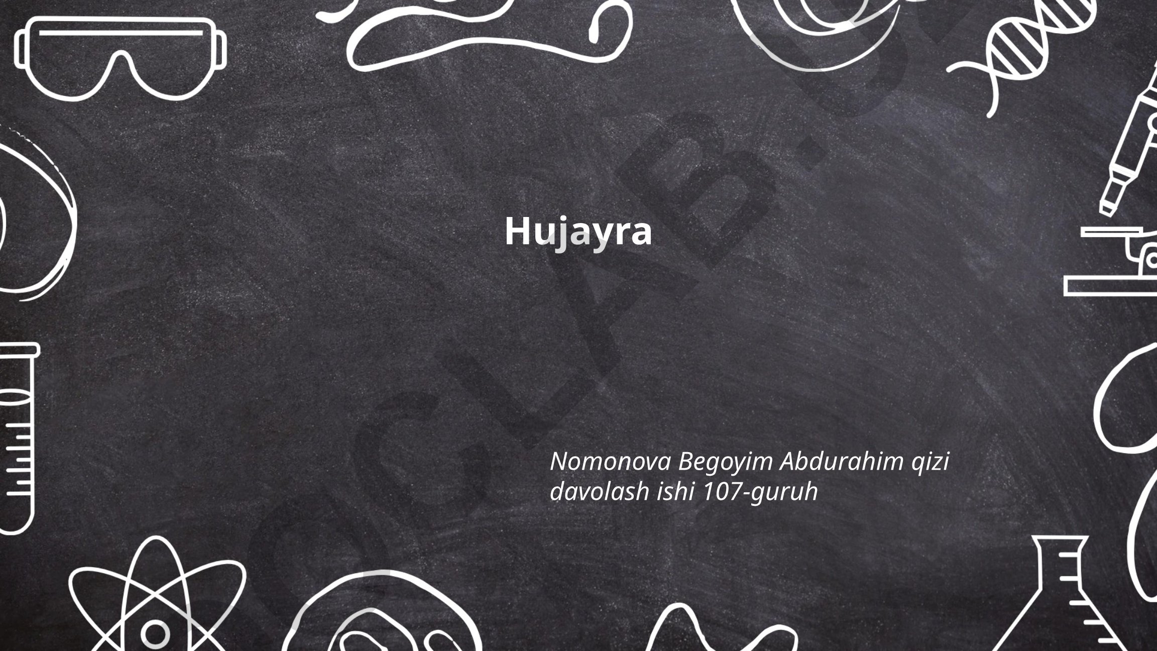 Hujayra tuzilishi, membranasi va yadrosi