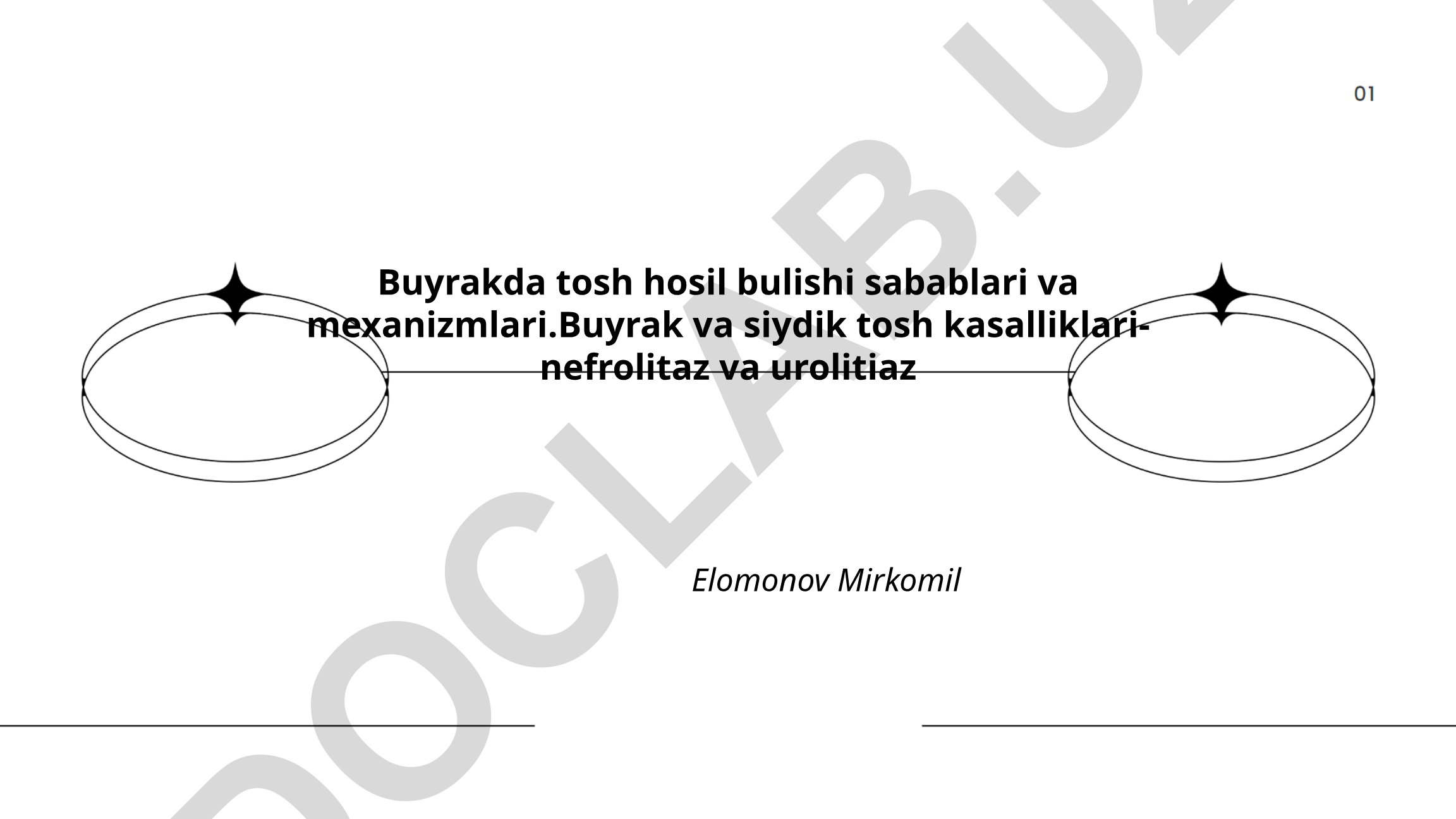 Buyrakda tosh hosil bo'lishi sabablari va mexanizmlari