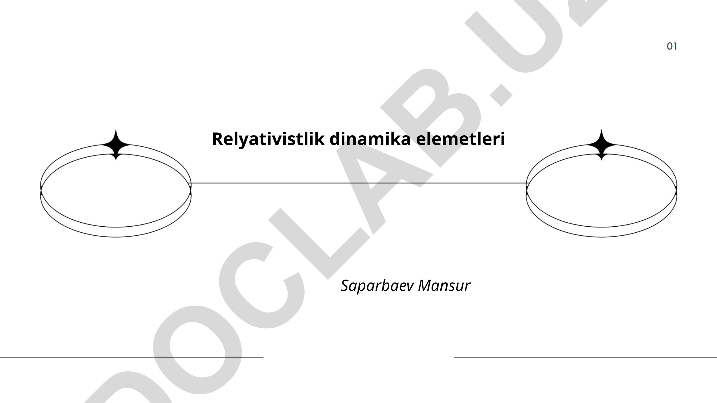 Relyativistlik dinamika elementlari