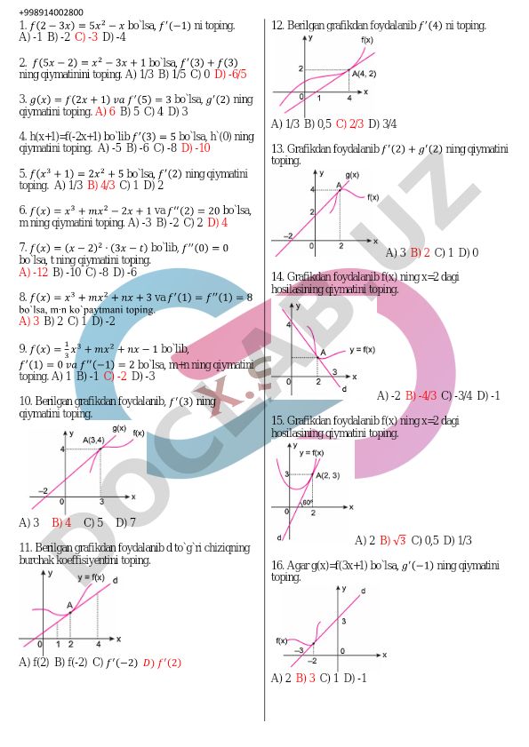 Matematik masalalar to'plami