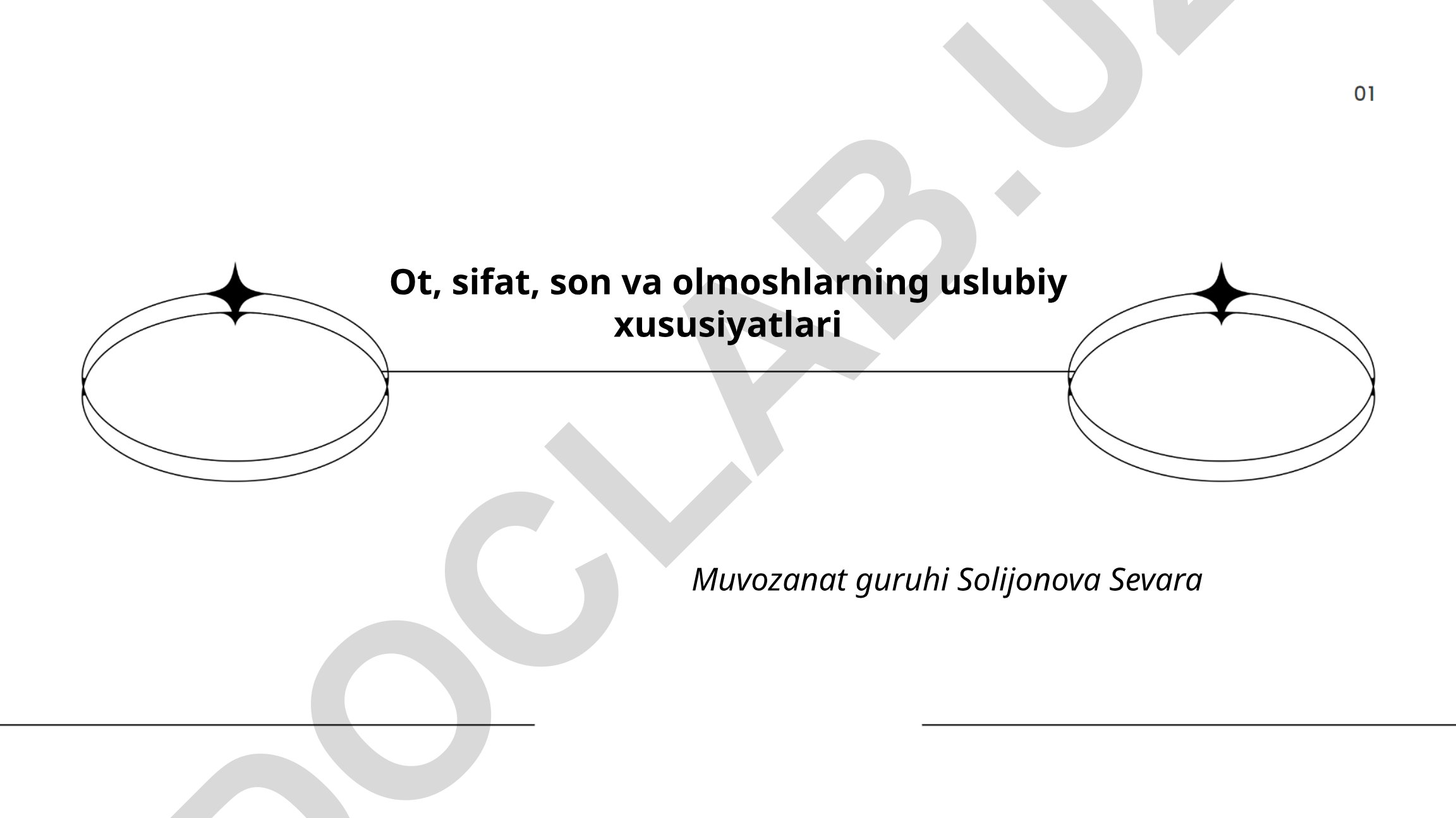 Ot, sifat, son va olmoshlarning uslubiy xususiyatlari