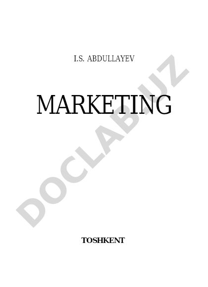 Marketing darsligi
