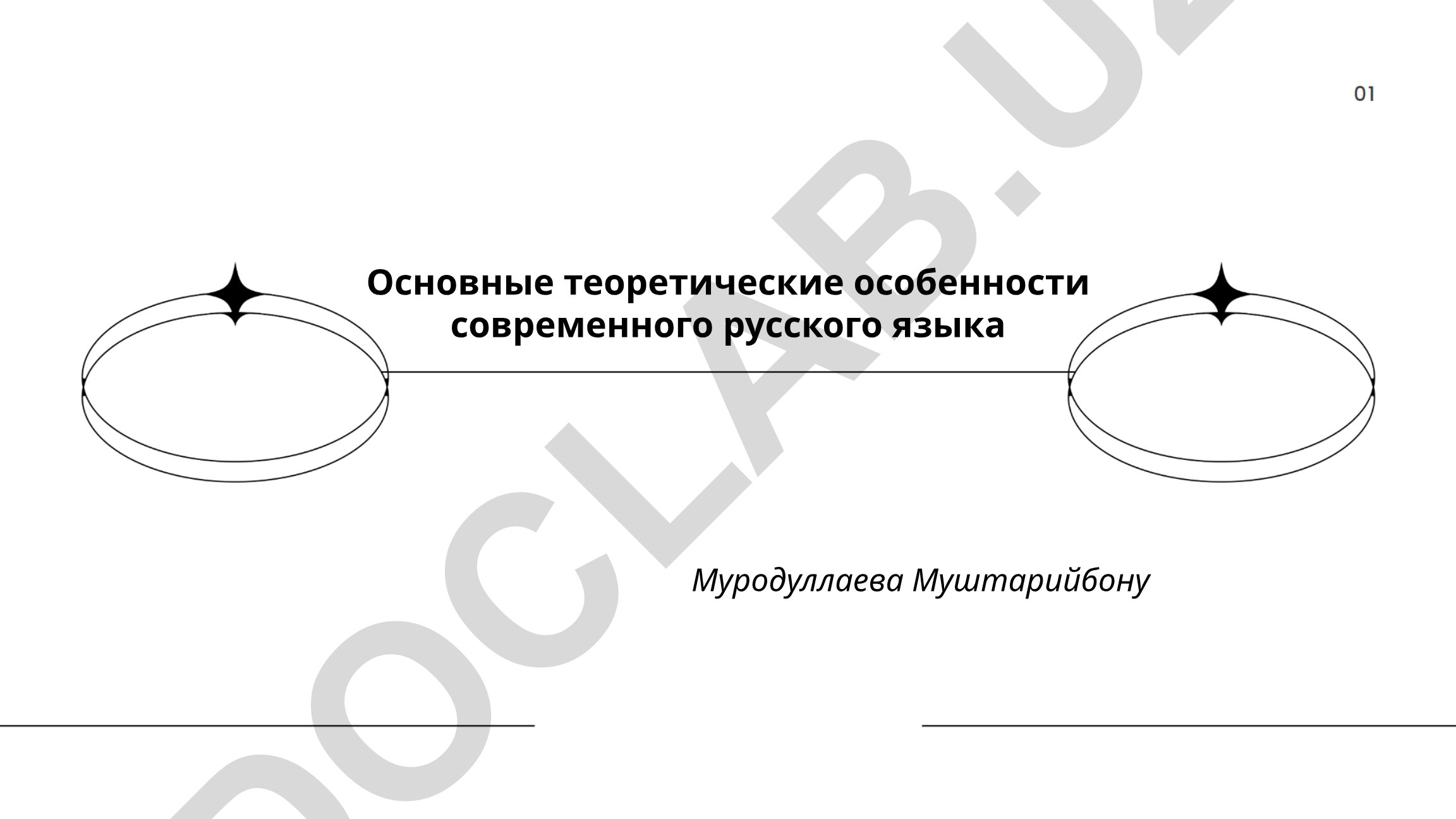 Основные теоретические особенности современного русского языка