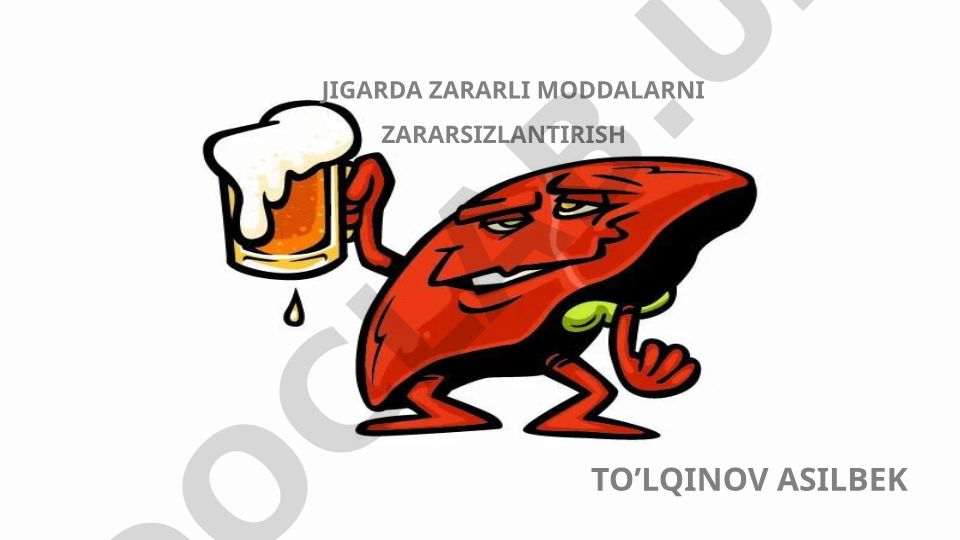 Jigarda zararli moddalarni zararsizlantirish mexanizmlari