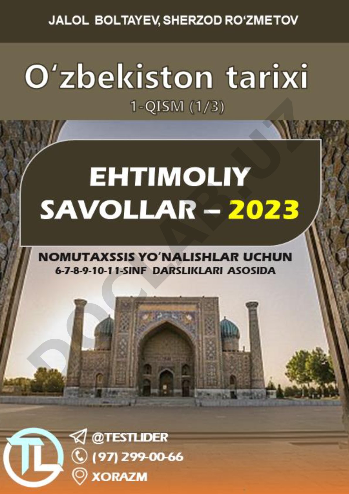 Majburiychilar uchun ehtimoliy savollar – 2022