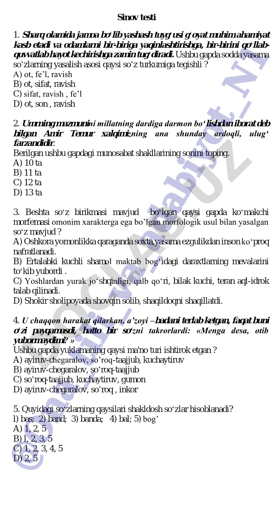Sharq olamida jamoa bo‘lib yashash tuyg‘usi