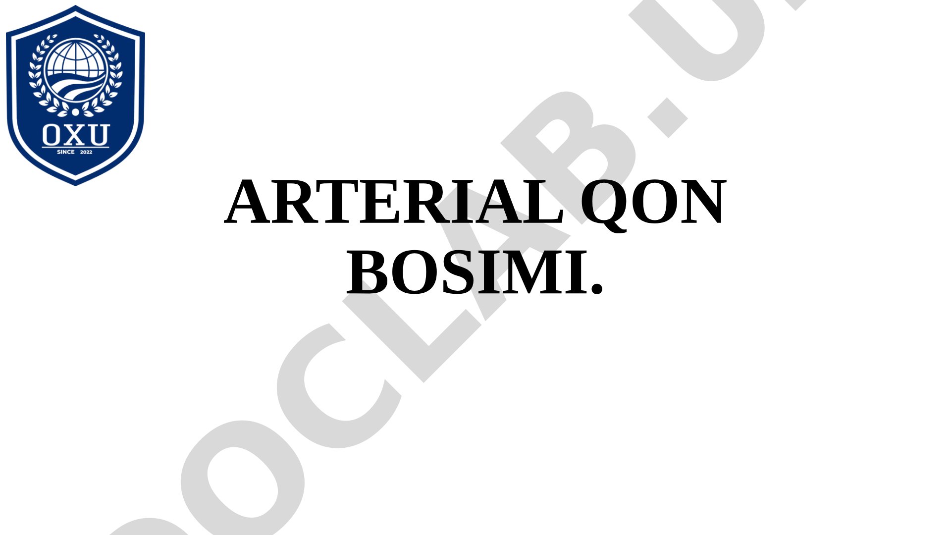 Arterial qon bosimi
