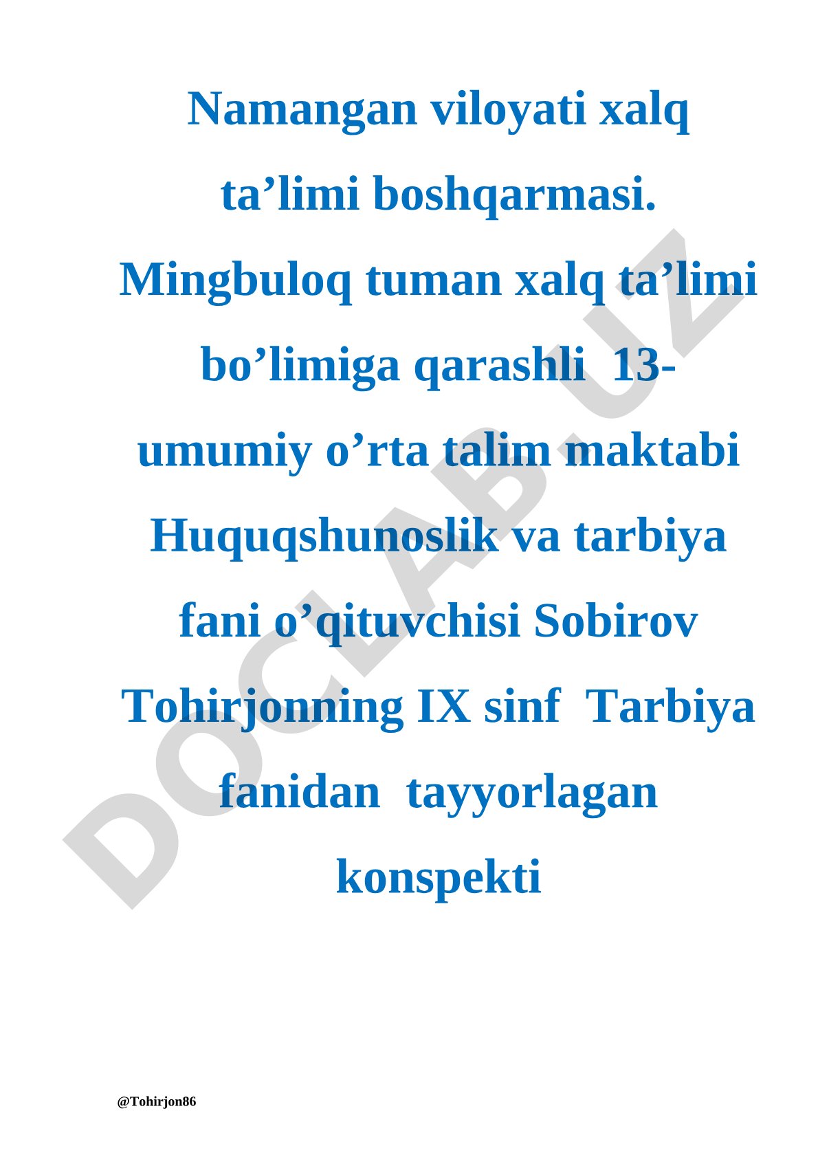Ulug‘imsan, vatanim!