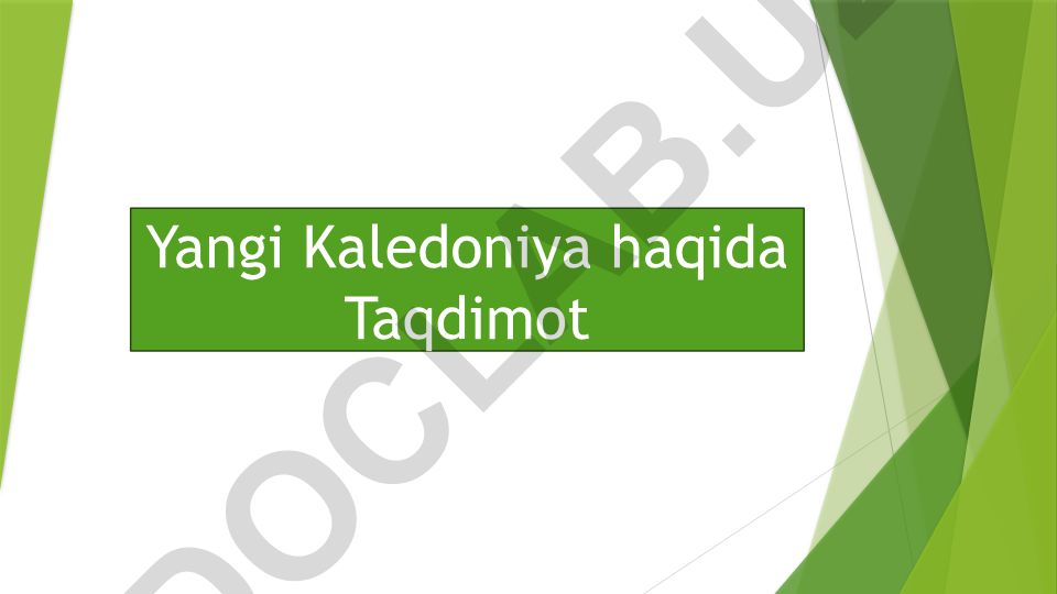 Yangi Kaledoniya iqtisodiyoti va tabiiy boyliklari