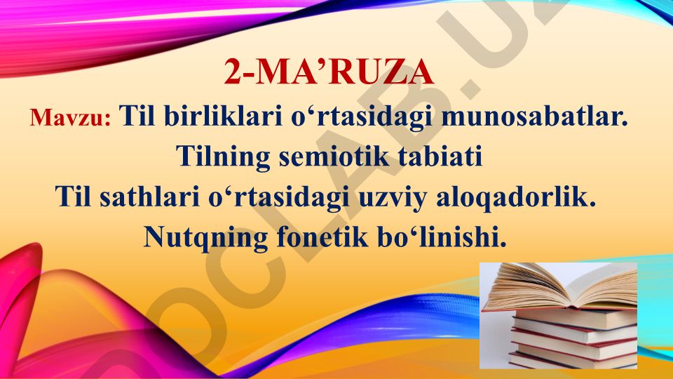 Til birliklari o‘rtasidagi munosabatlar va tilning semiotik tabiati