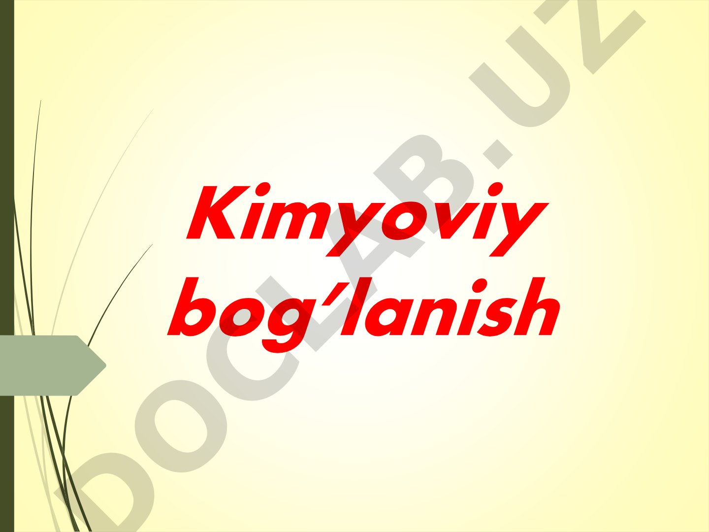 Kimyoviy bog'lanish
