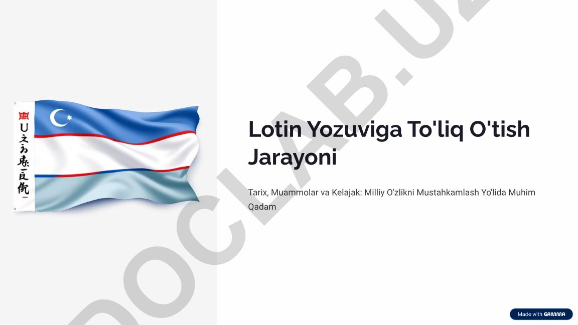 Lotin yozuviga to'liq o'tish jarayoni: tarix, muammolar va kelajak