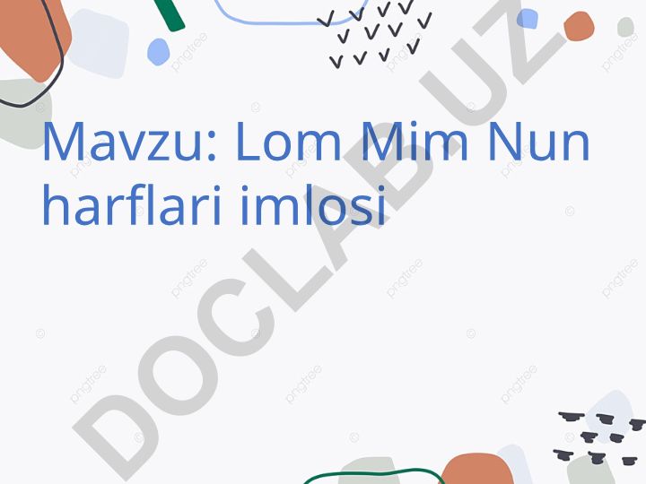 Lom Mim Nun harflari imlosi