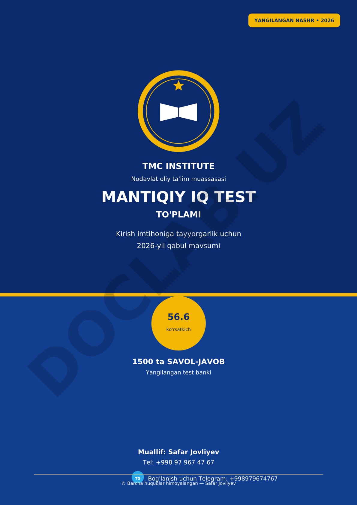 Mantiqiy IQ test to'plami
