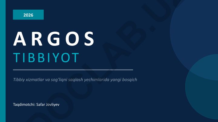ARGOS TIBBIYOT 2026 yilgi rivojlanish strategiyasi va rejalari
