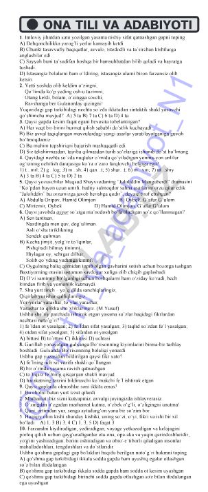 Rus tilida yozilgan hujjat mazmuni