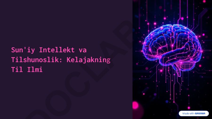 Sun'iy Intellekt va Tilshunoslik: Kelajakning Til Ilmi