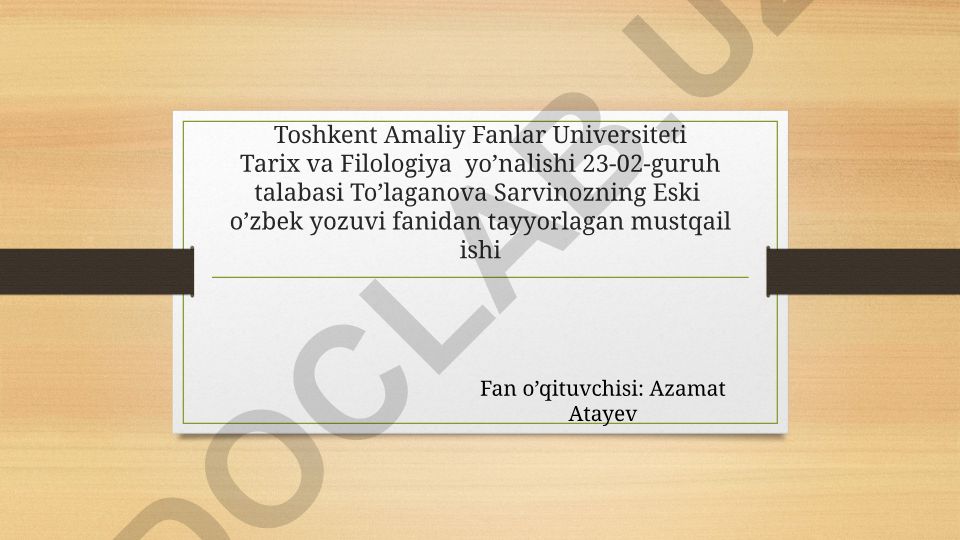 Muqimiy g'azallari matni ustida ishlash