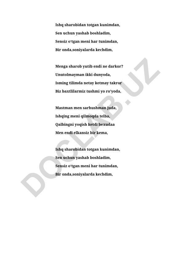 Ishq va sevgi haqida sheʼr