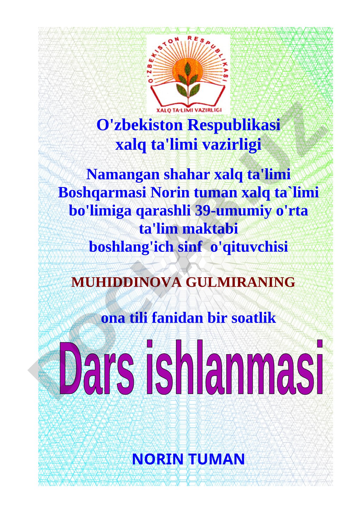 Fe'llarning shaxs-son qo'shimchalari bilan qo'llanishi