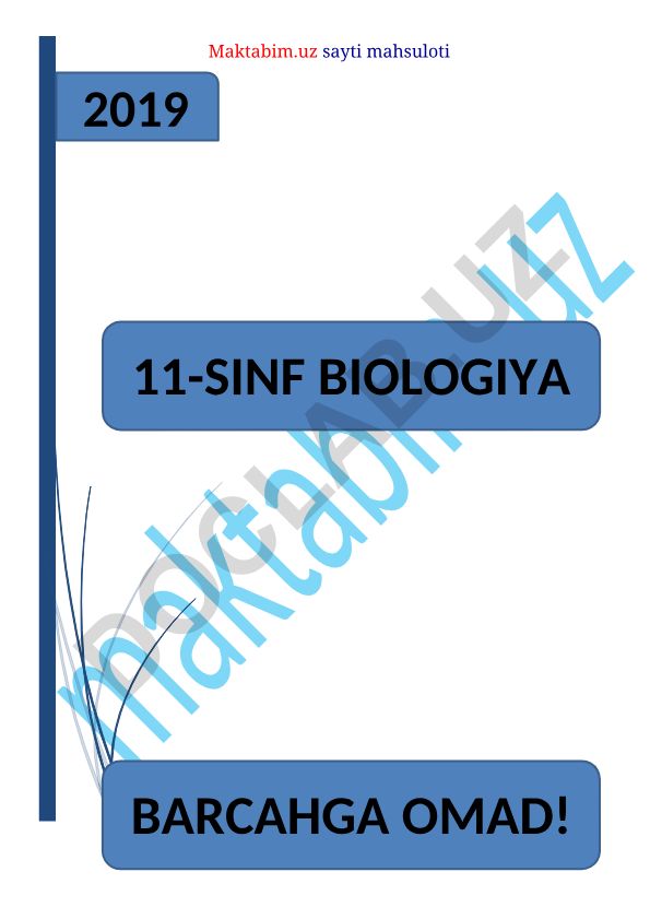 Biologik tizimlar va ekologiya bo'limlari