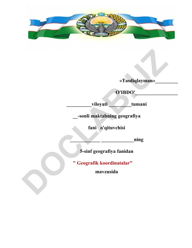 Geografik koordinatalar