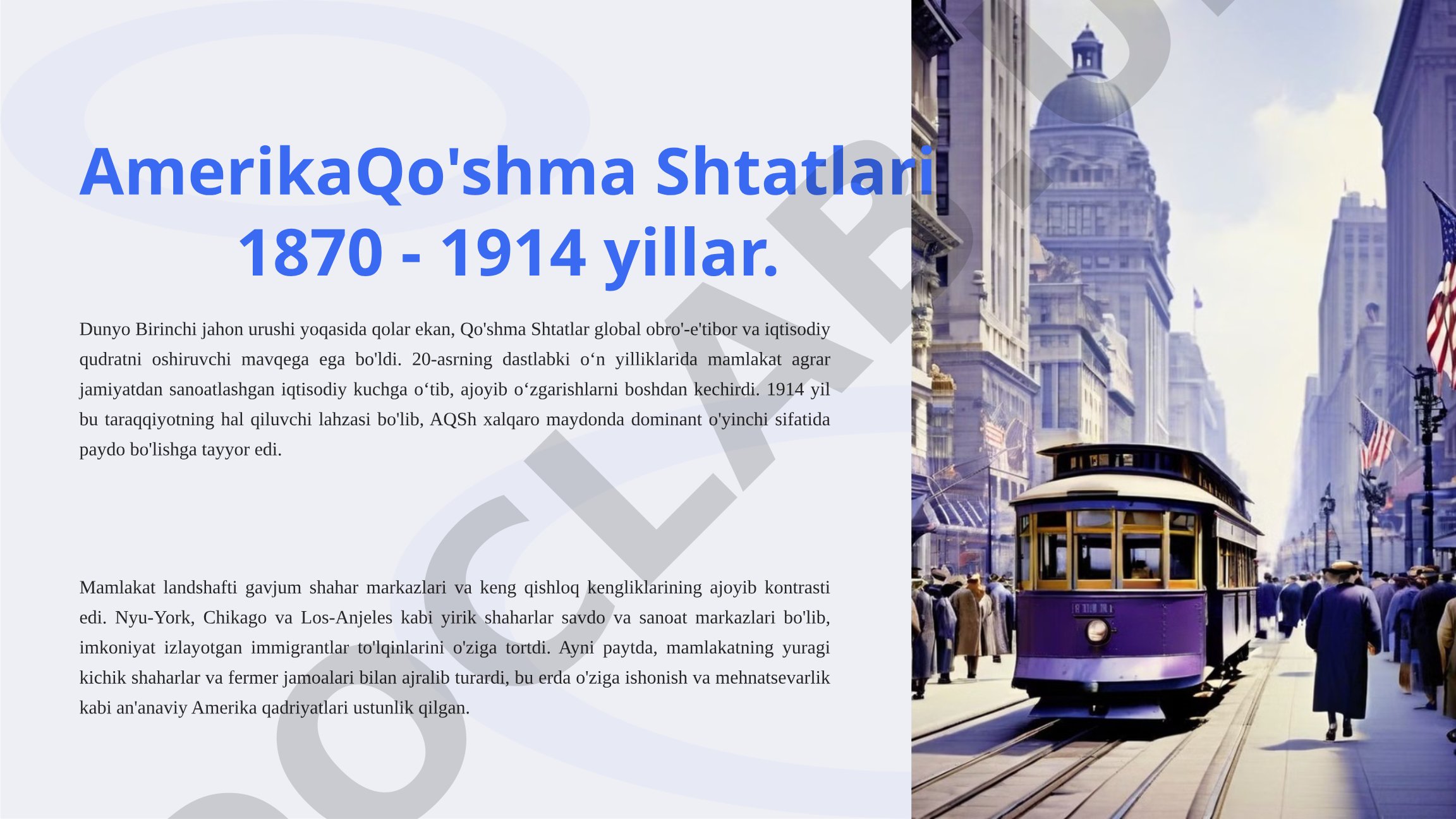 Amerika Qo'shma Shtatlari 1870-1914 yillar