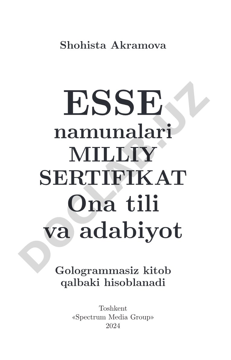 Esse namunalari