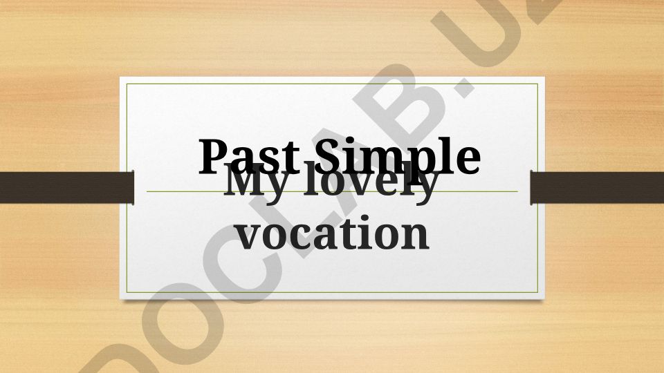 Past Simple zamonining qo'llanilishi va qoidalari