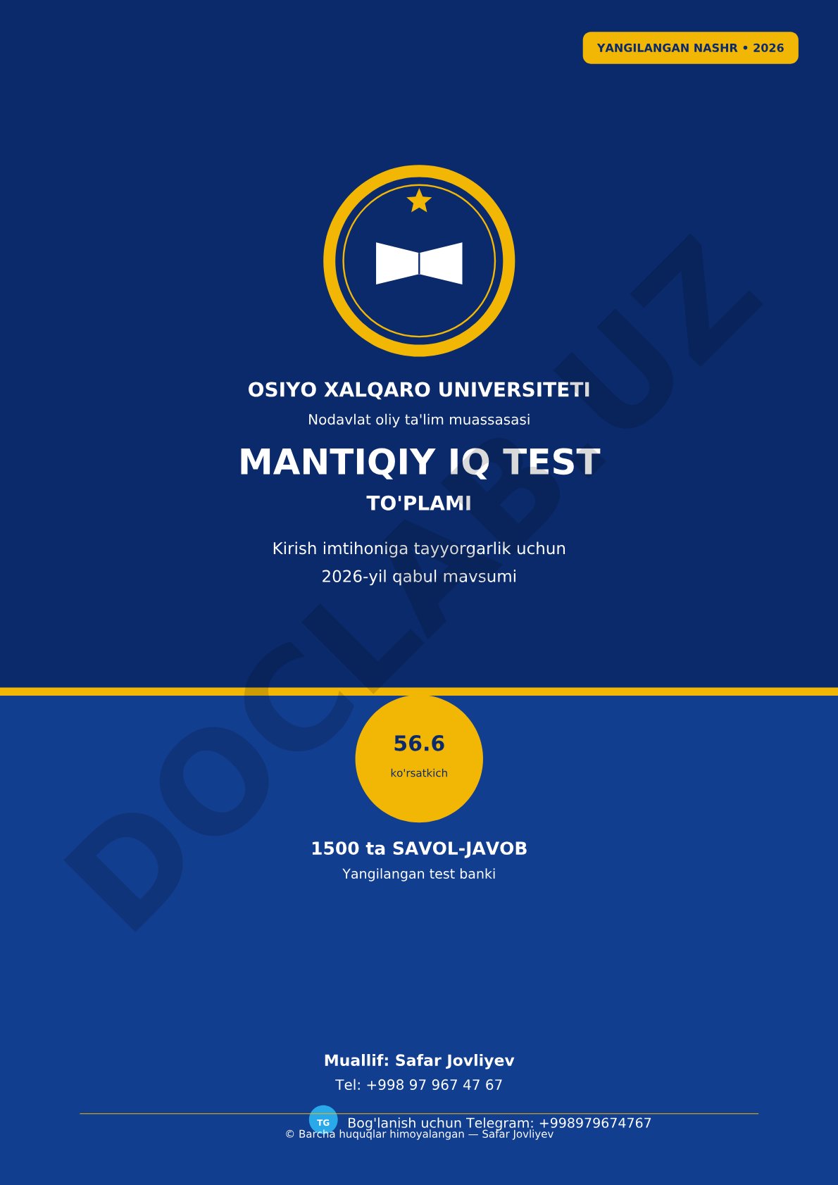 Mantiqiy IQ test to'plami