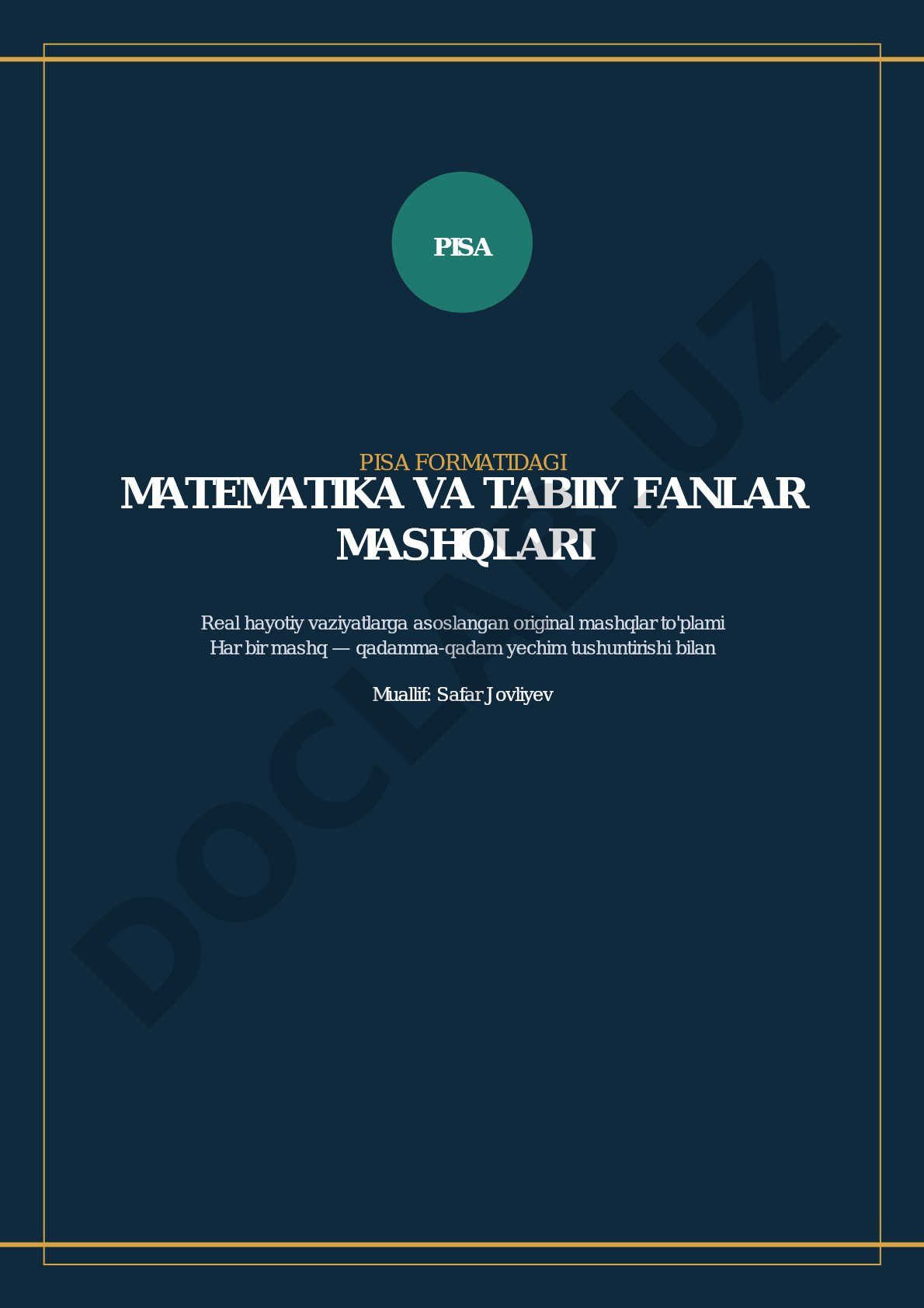 PISA formatidagi matematika va tabiiy fanlar mashqlari to'plami