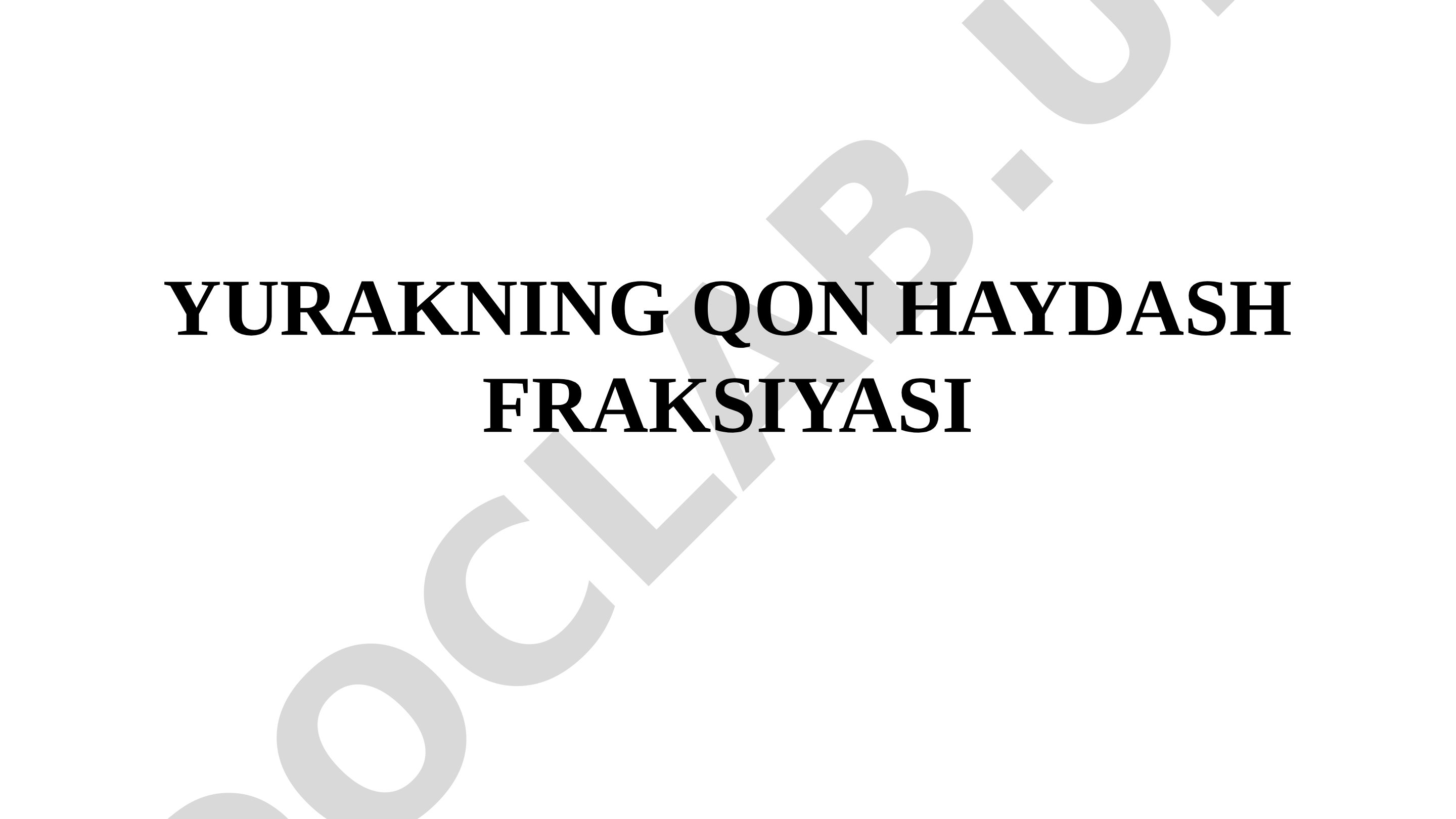 Yurakning qon haydash fraksiyasi va exokardiografiya usuli