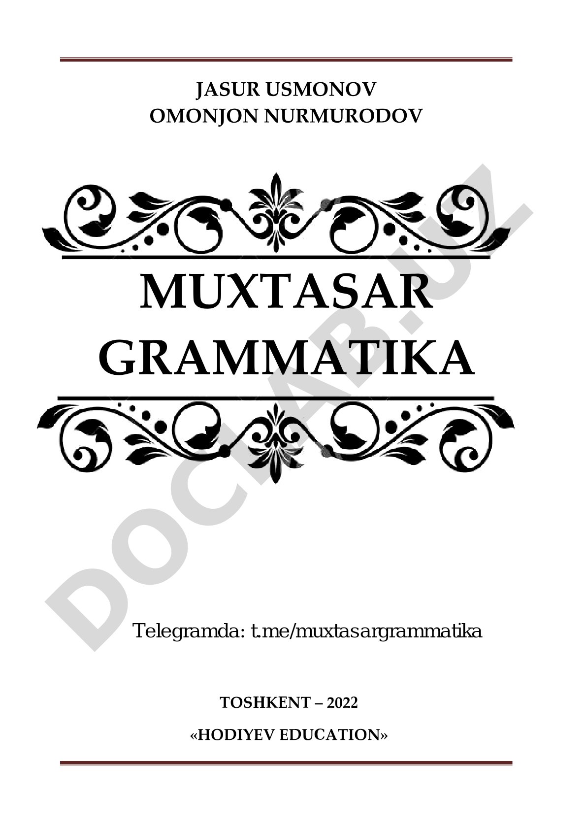 Muxtasar grammatika