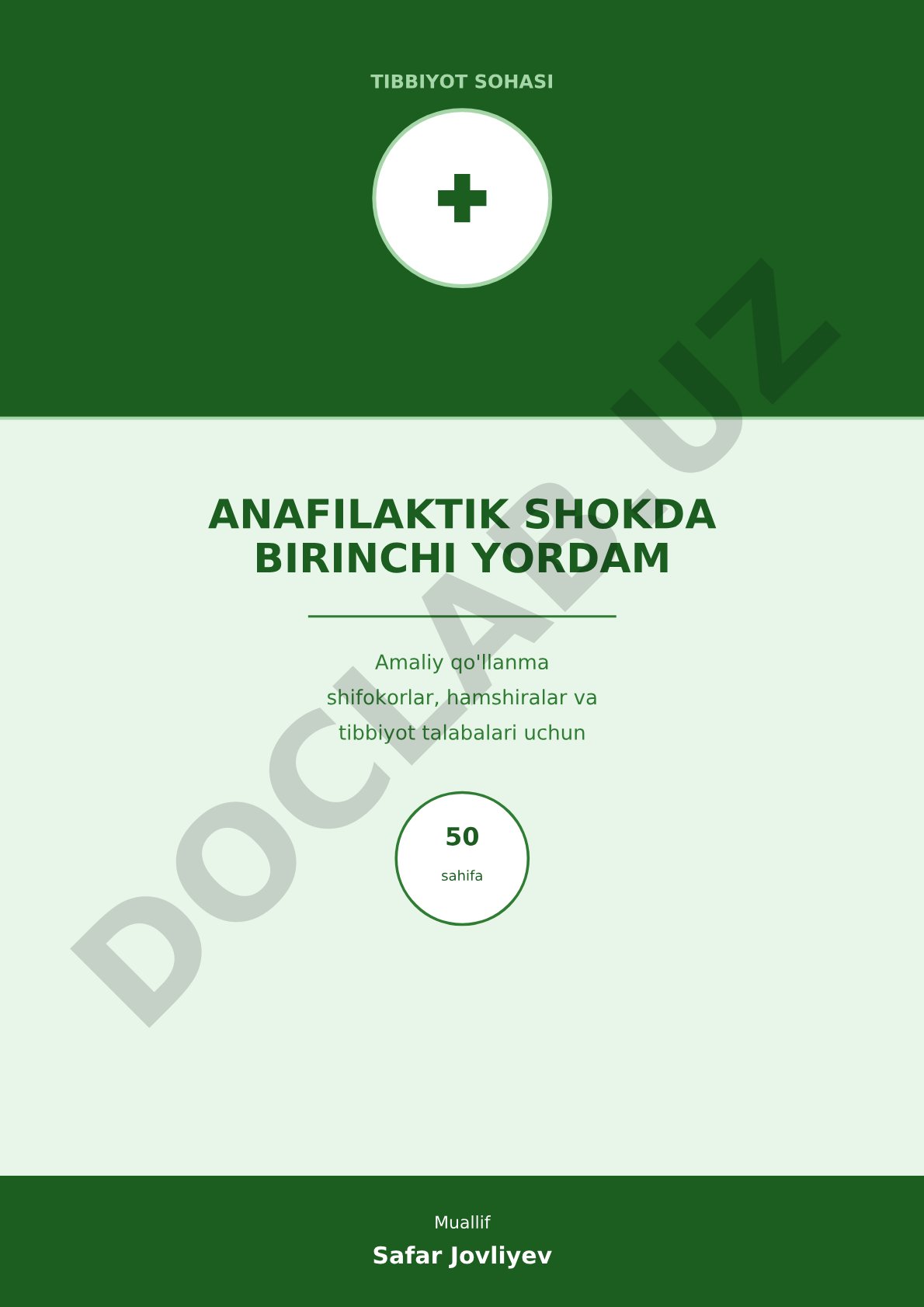Anafilaktik shokda birinchi yordam
