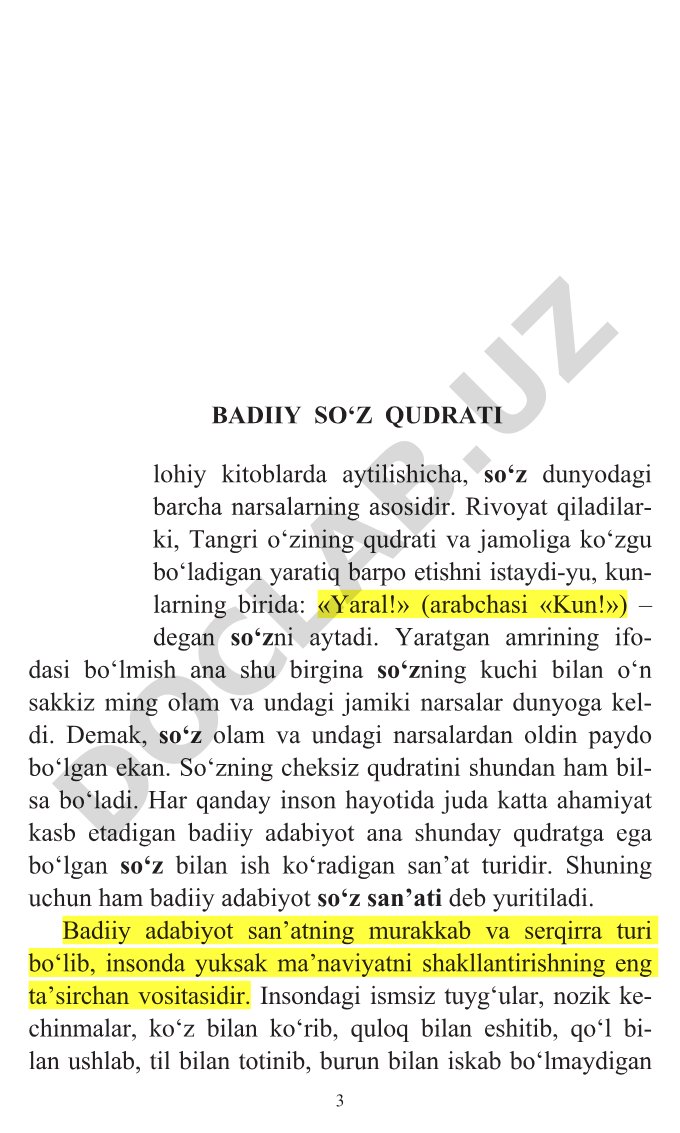 Badiiy so'z qudrati